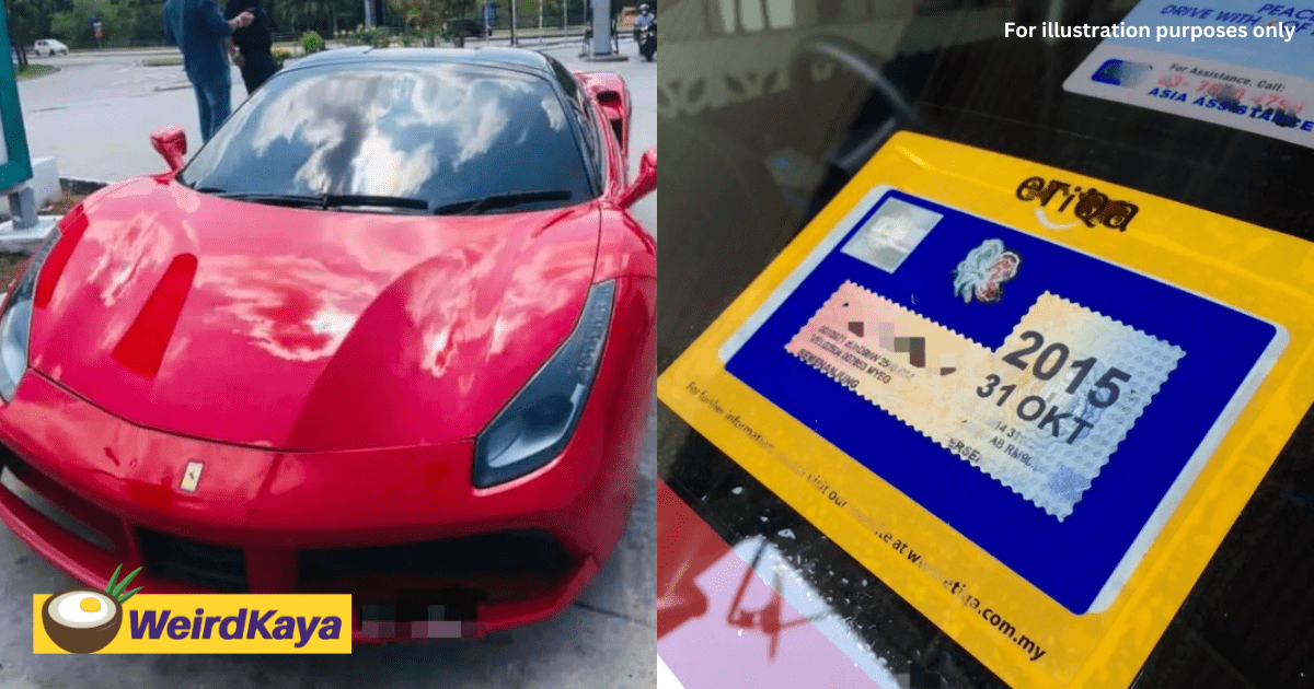 30yo M'sian Man Caught Driving Ferrari With Expired Road Tax, Claims He Was Too Busy To Renew It