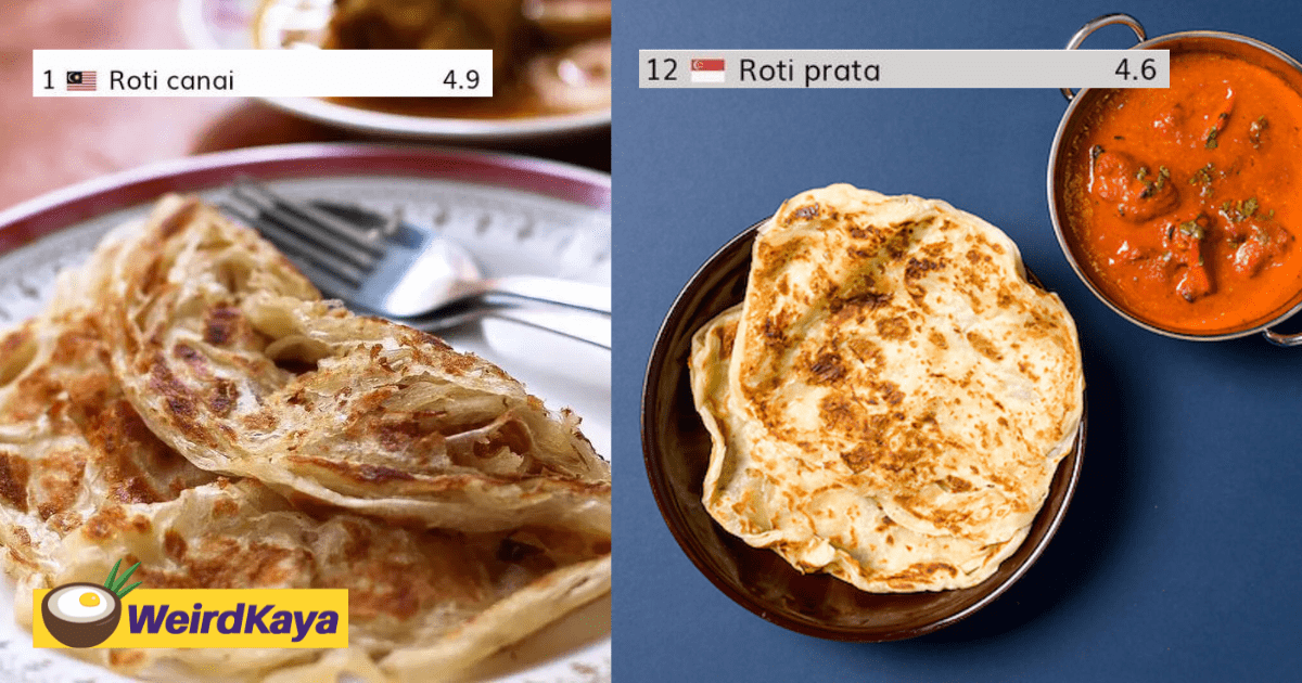 'It's Different From S'pore's Roti Prata' — TasteAtlas Defends Msia’s Roti Canai No.1 Ranking