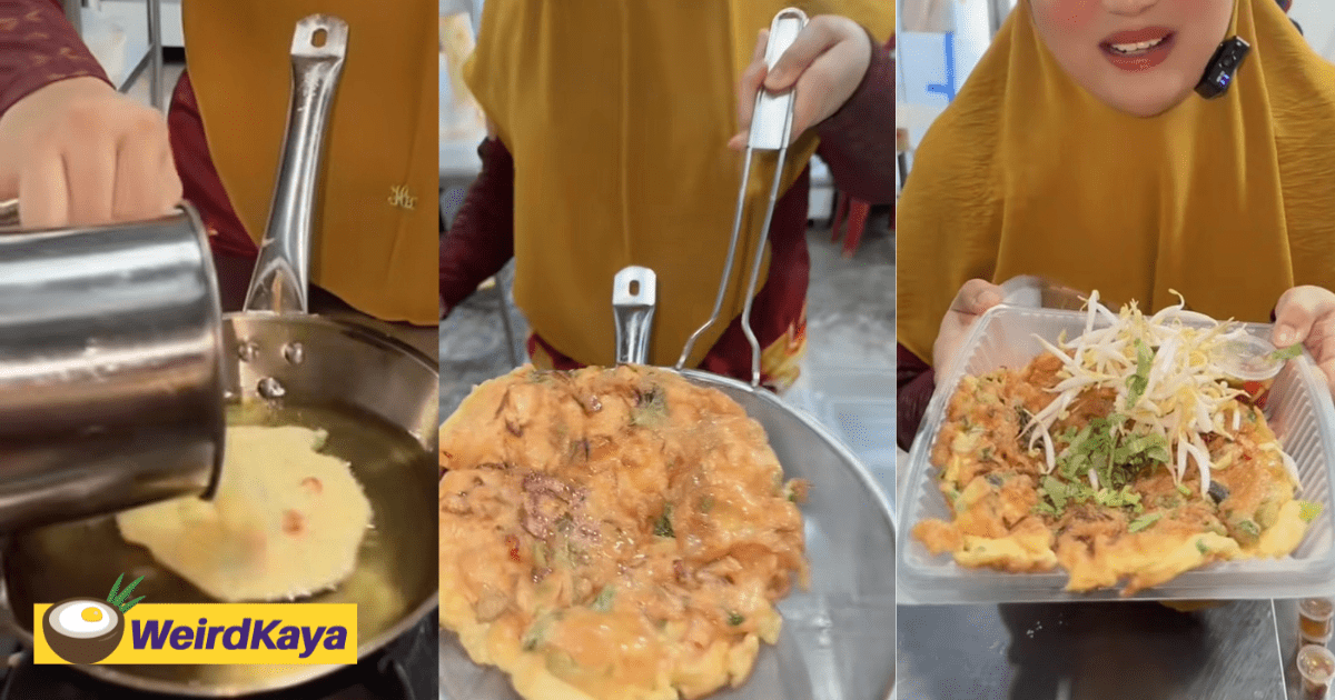 M'sian Woman Sells Thai-Styled Omelette For RM13, Netizens Say It's Not Worth It & Too Oily