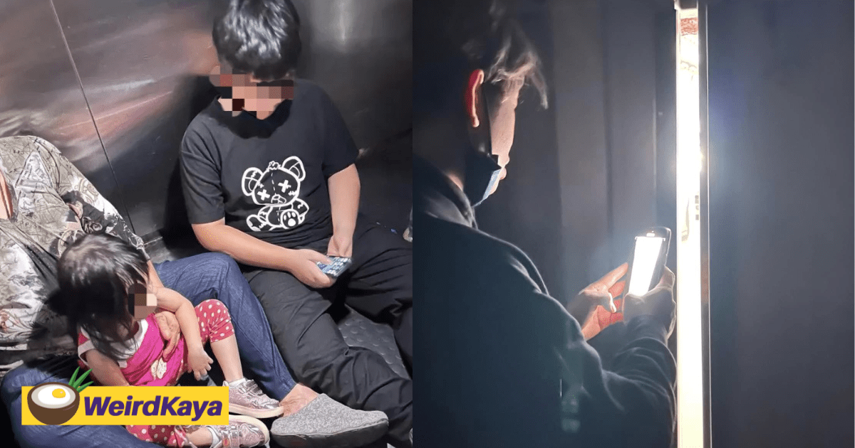 M'sian Woman & Family Gets Stuck Inside Lift For 45 Minutes After It Broke Down