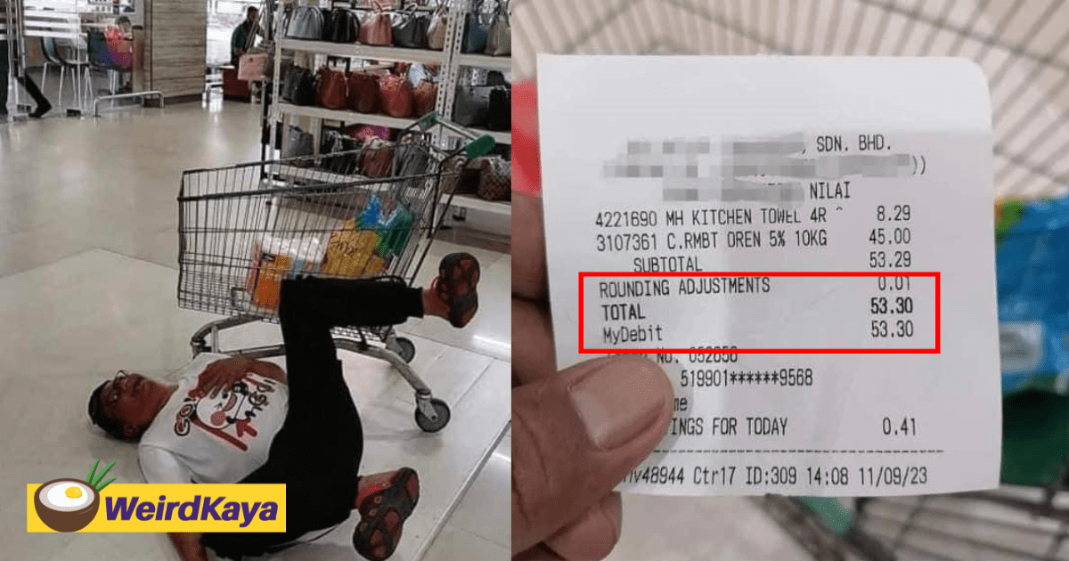 M'sian Man's Dramatic Reaction To Paying Over RM50 For Rice & Tissue Leaves Netizens In Stitches