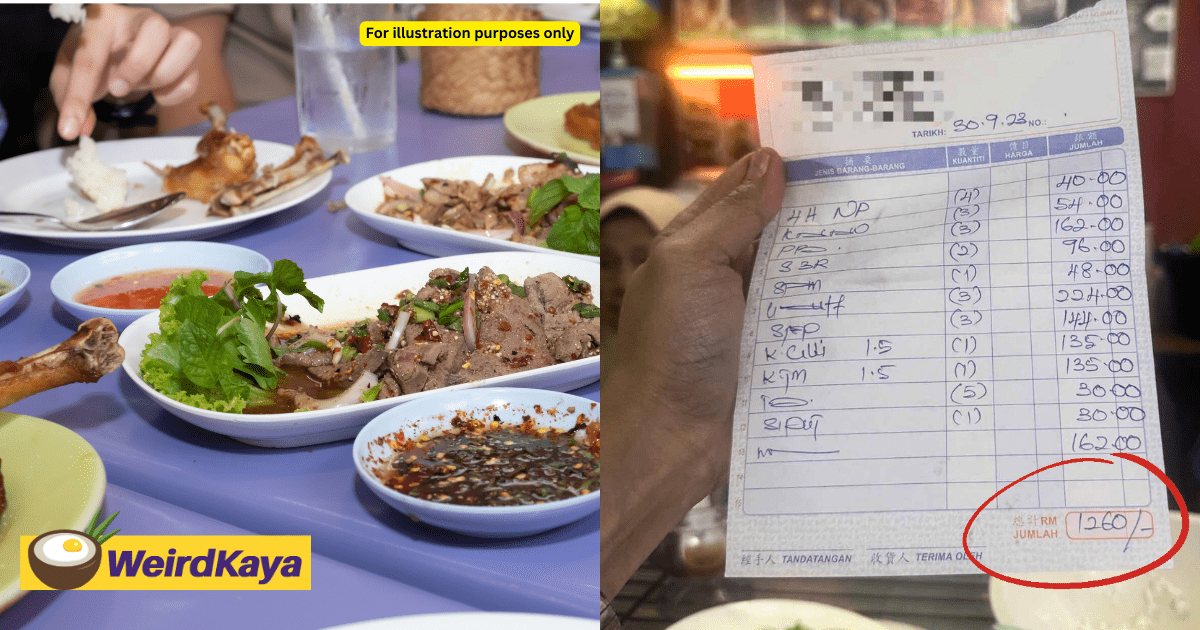 M'sian Family Shocked Over Being Billed RM1,260 At JB Food Court