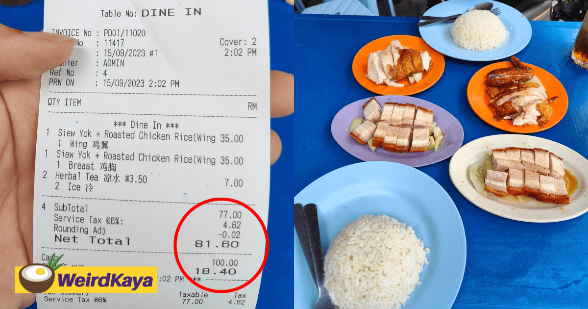 M'sian Stunned Over Being Charged RM80 For Chicken Rice