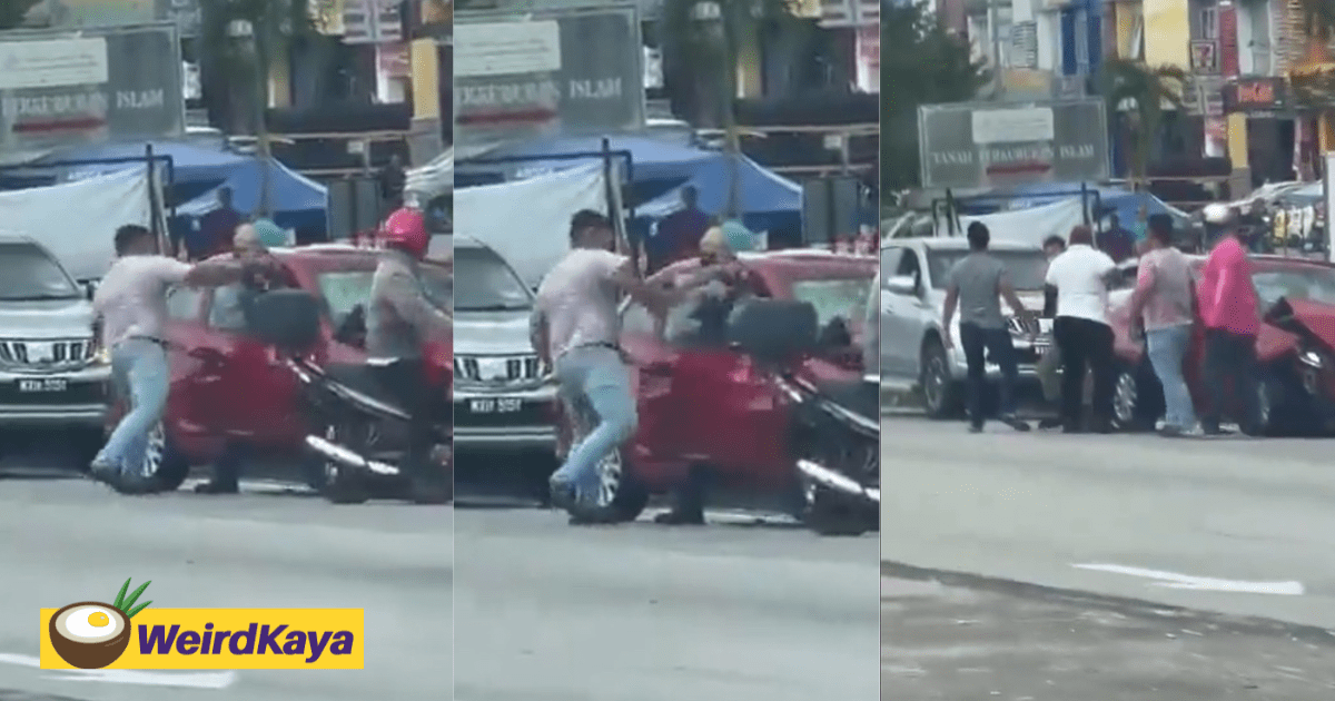 Elderly Man Brutally Attacked After Crashing Onto A School Van And Trying To Flee Away