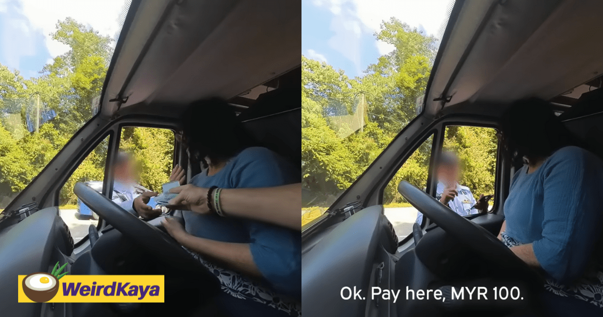 M'sian Traffic Cop Caught On Film Asking RM100 Bribe From UK Couple