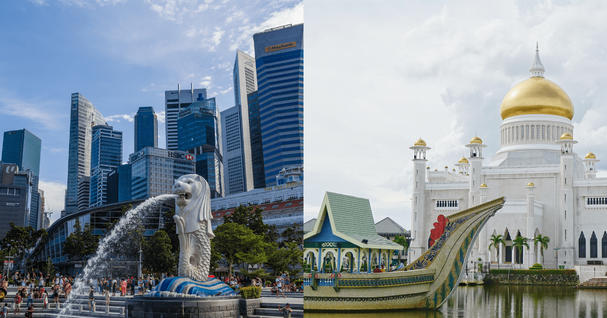 Singapore and Brunei