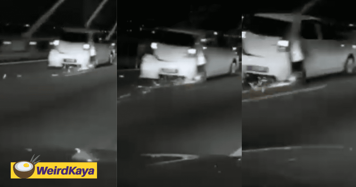 Axia Seen Cruising Down Penang Bridge With One Of Its Rear Tyres Missing