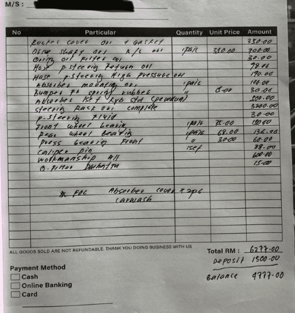 M'sian Woman Says She Feels Cheated By RM6.2K Bill To Fix Her Viva's Steering Wheel