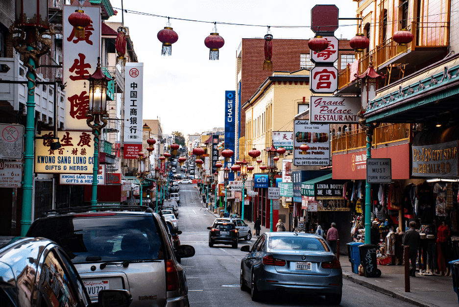streets in China