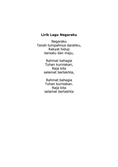 Negaraku's lyrics