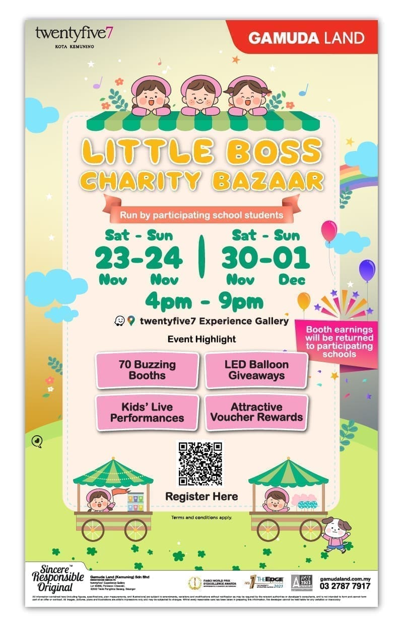 Little Boss Charity Bazaar event poster