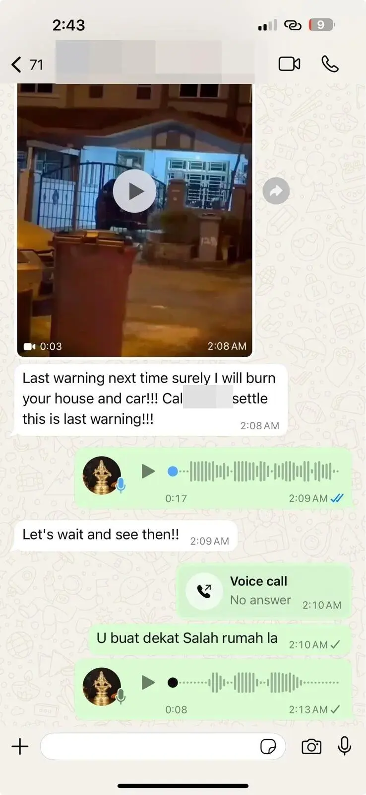 Loan sharks threatening Nidiyanathan