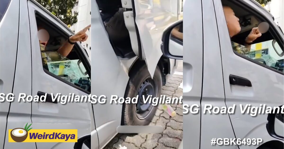 'F**k You, Go Back Msia!' — Van Driver In S'pore Loses Cool After Being Called Out For Littering At Carpark