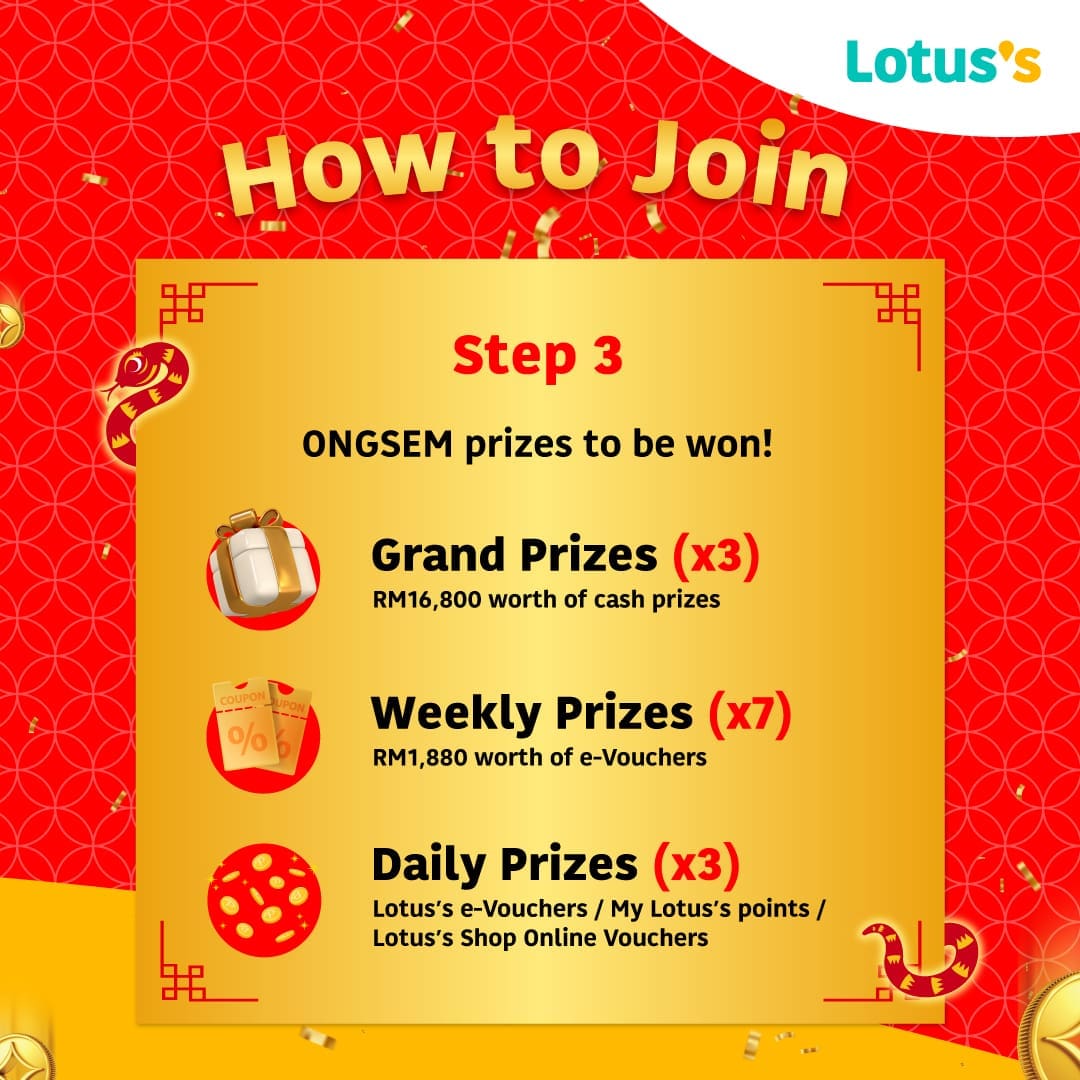lotus's cny 2025 steps belanja menang