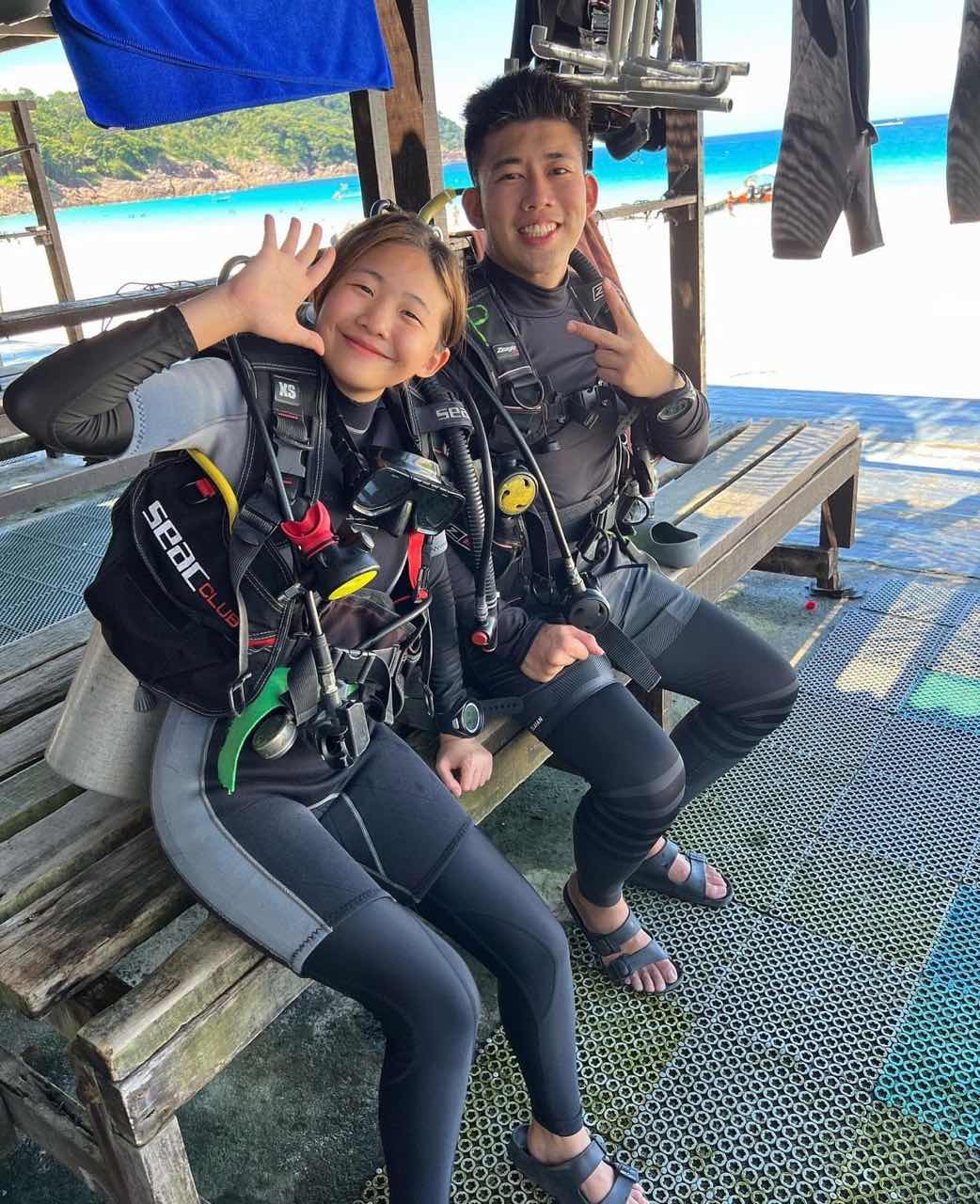 Nik and Jing on vacation