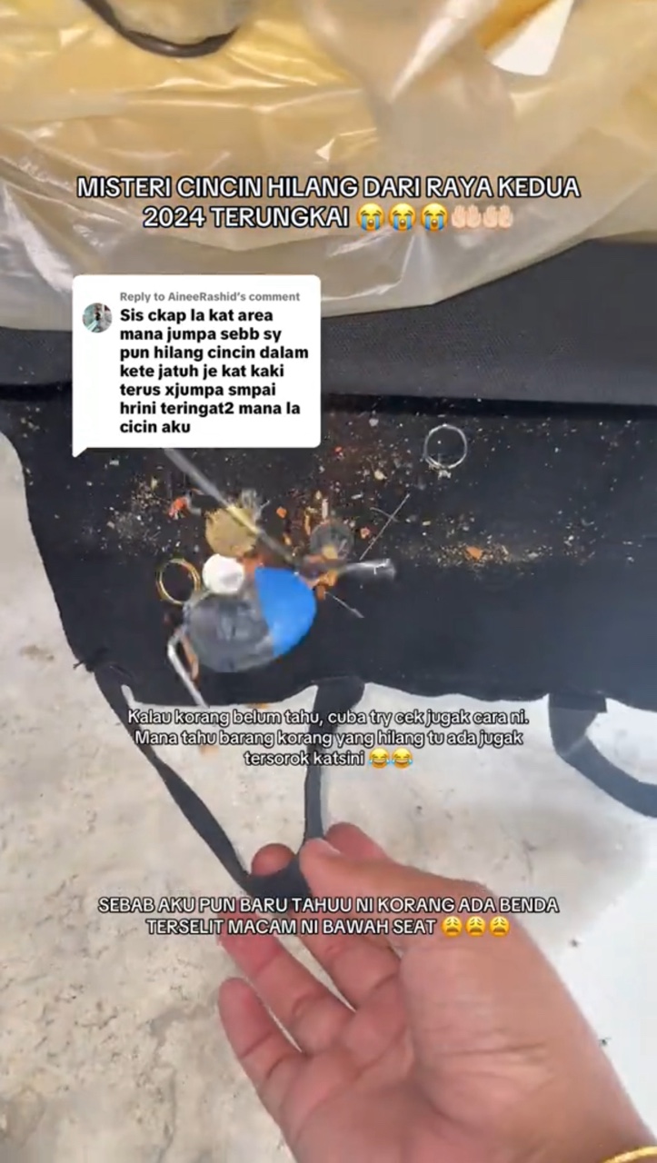 find engagement ring car seat lost 1 year 