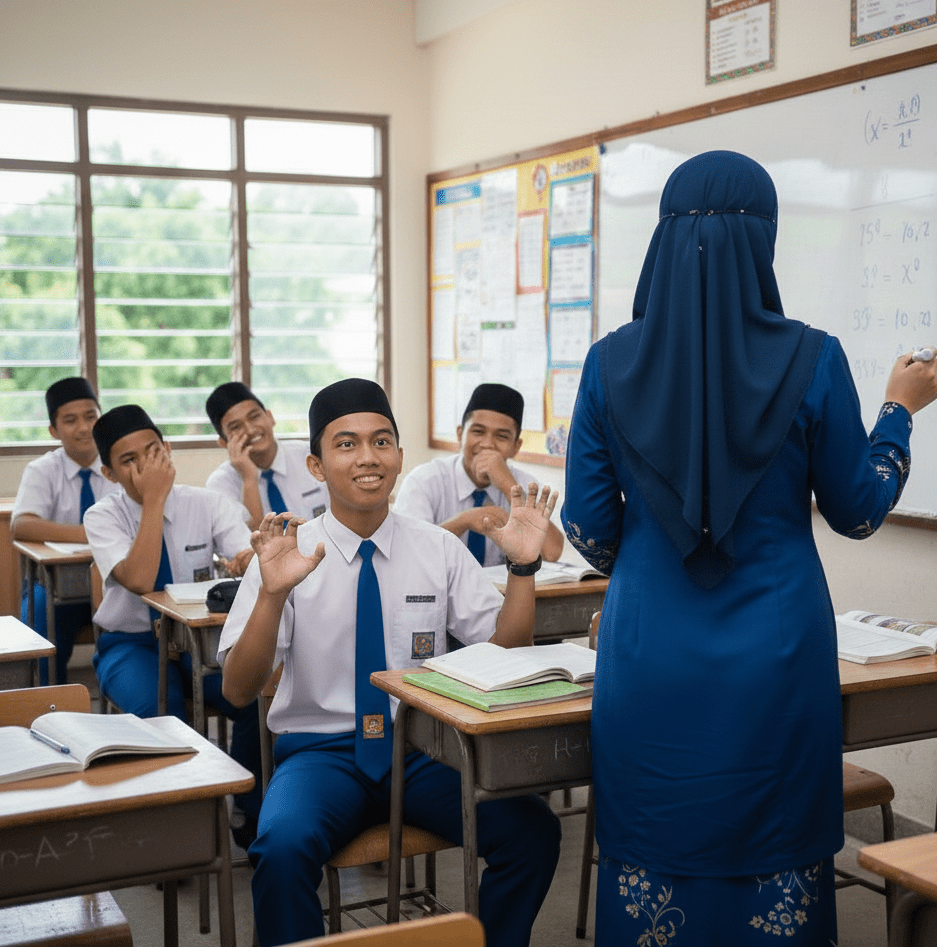 Making fun of teacher