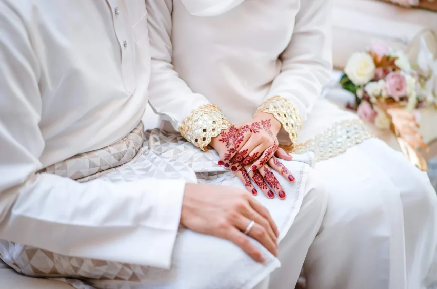 Malay couple getting married