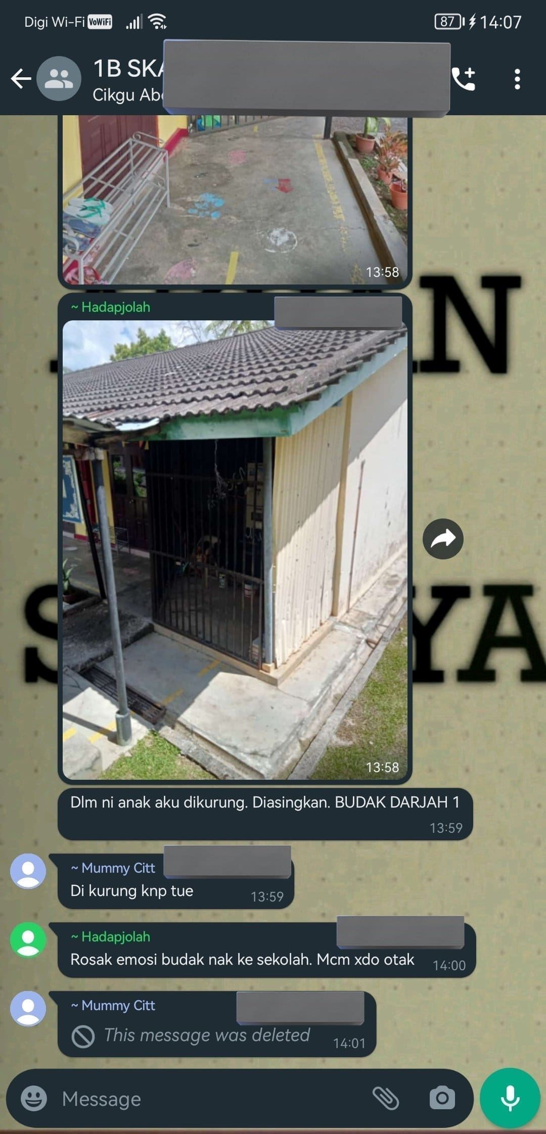 Malaysian school teage cage naughty student 1
