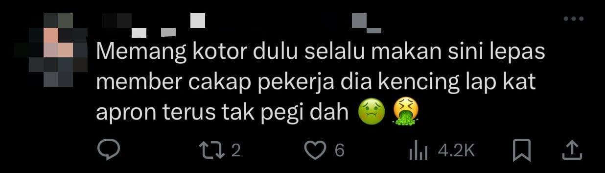 Mamak Restaurant's Worker In Klang Seen Rinsing Plates Inside Rubbish Bins comment 2
