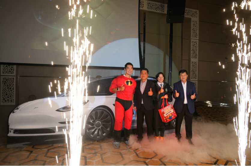 Mamee surprises staff with RM190k Tesla