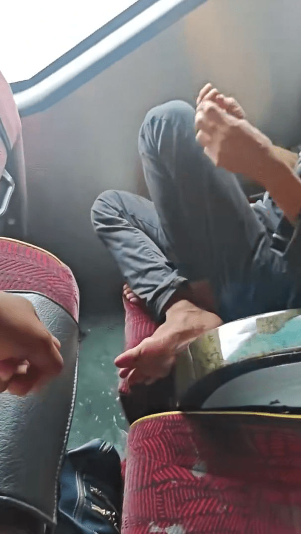 Man admits to washing hands inside the bus