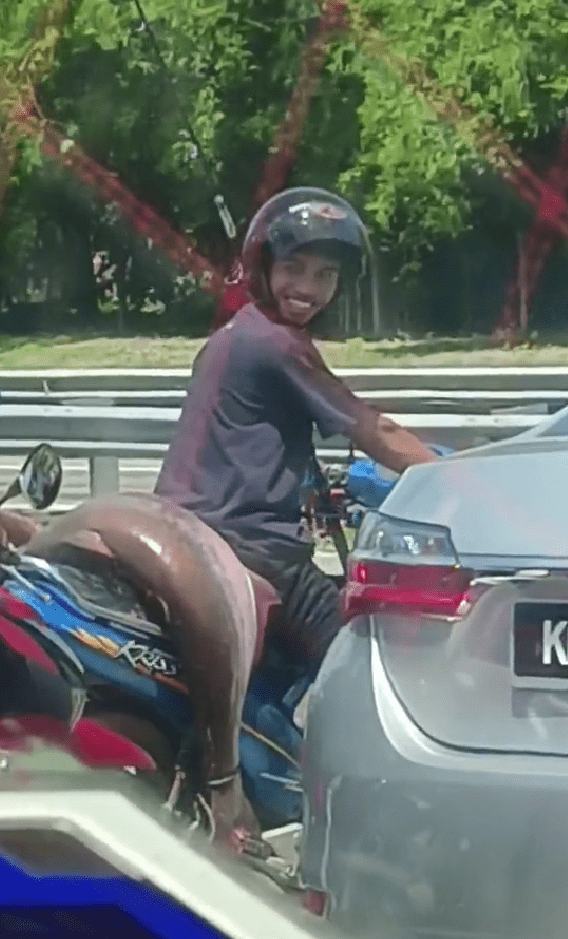 Man happy with fish