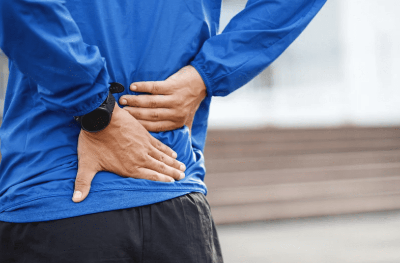 Man having back pain