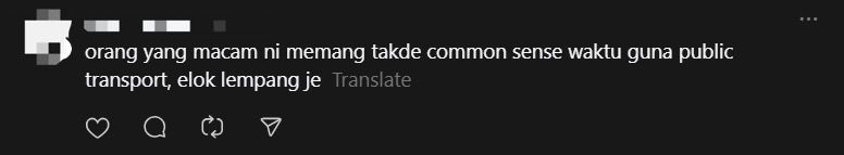 'Disgusting!' — M'sian Man Places Foot On Table Inside KTM Train, Gets Called Out By Netizens comment 2