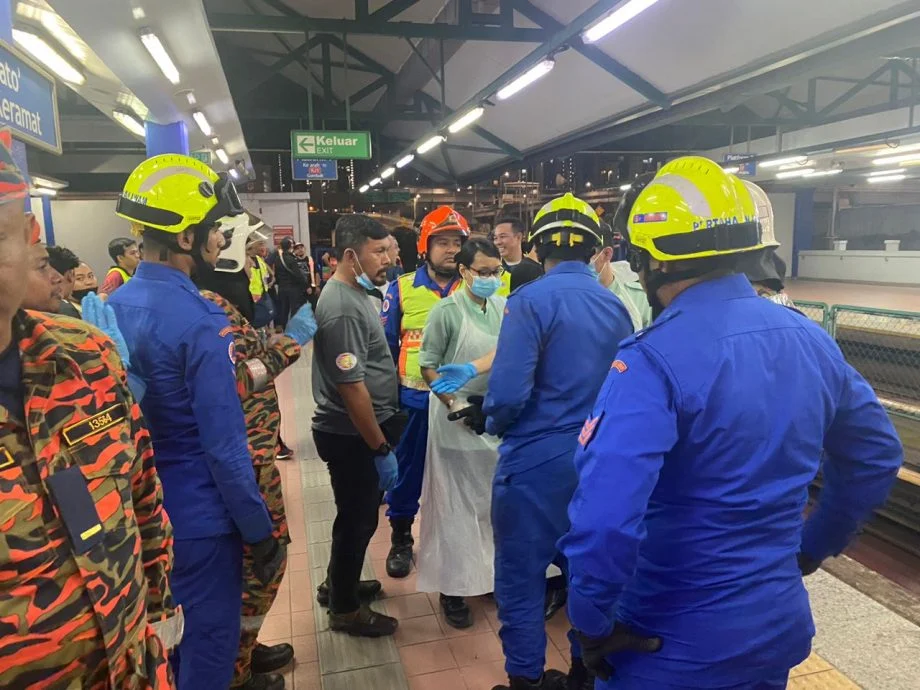Man ran over by LRT Dato Keramat 1
