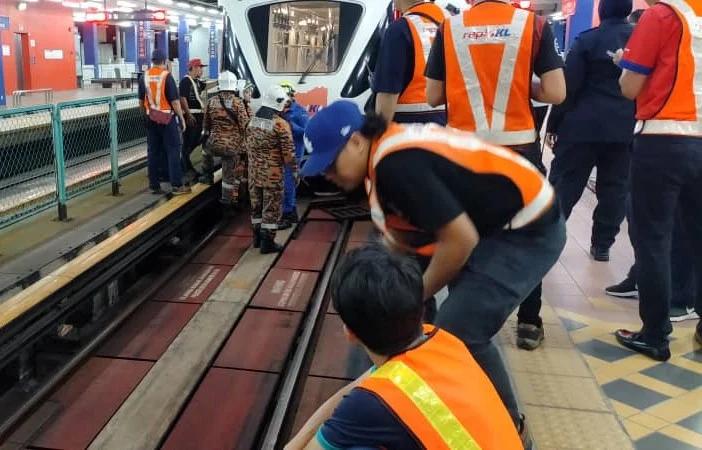 Man ran over by LRT Dato Keramat 3