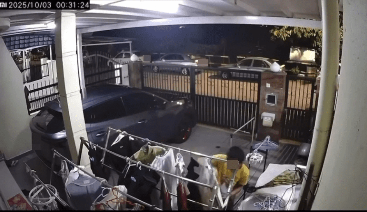 Man stealing clothes from house in Kepong