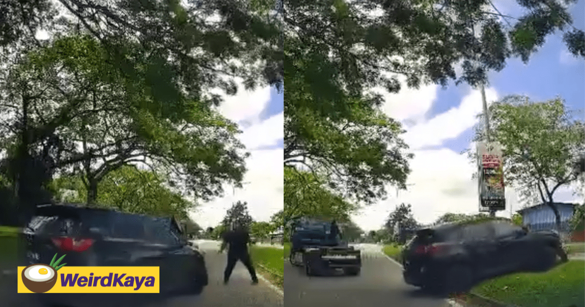 Mazda SUV Runs Over Lorry Driver In Kajang, Sends Him Flying Onto Road Divider