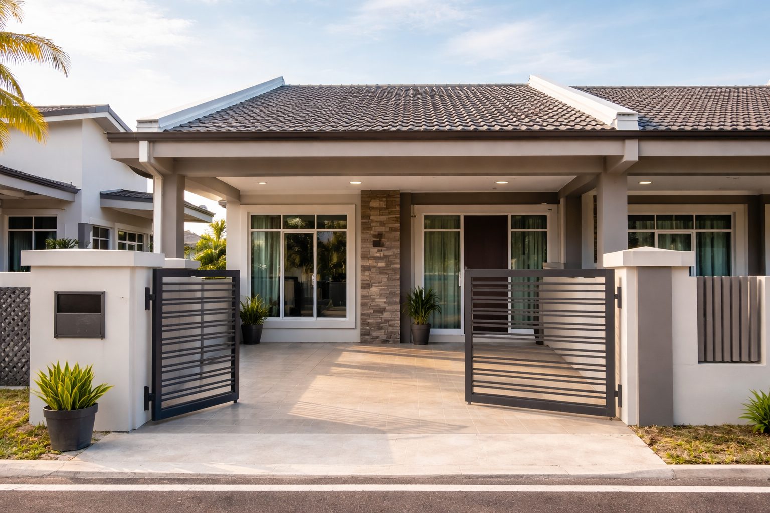 modern terrace house