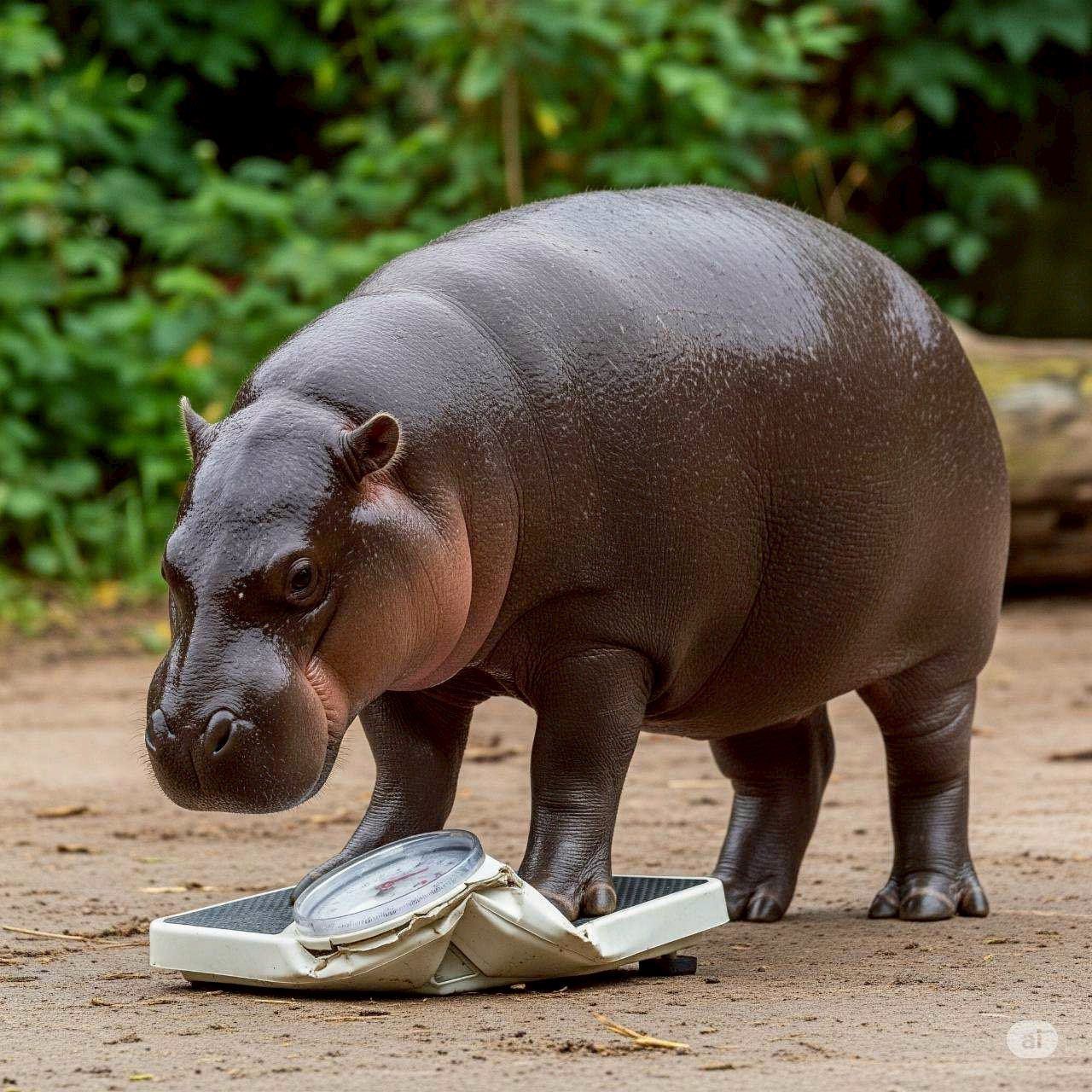 moo deng 1yo birthday 93kg
