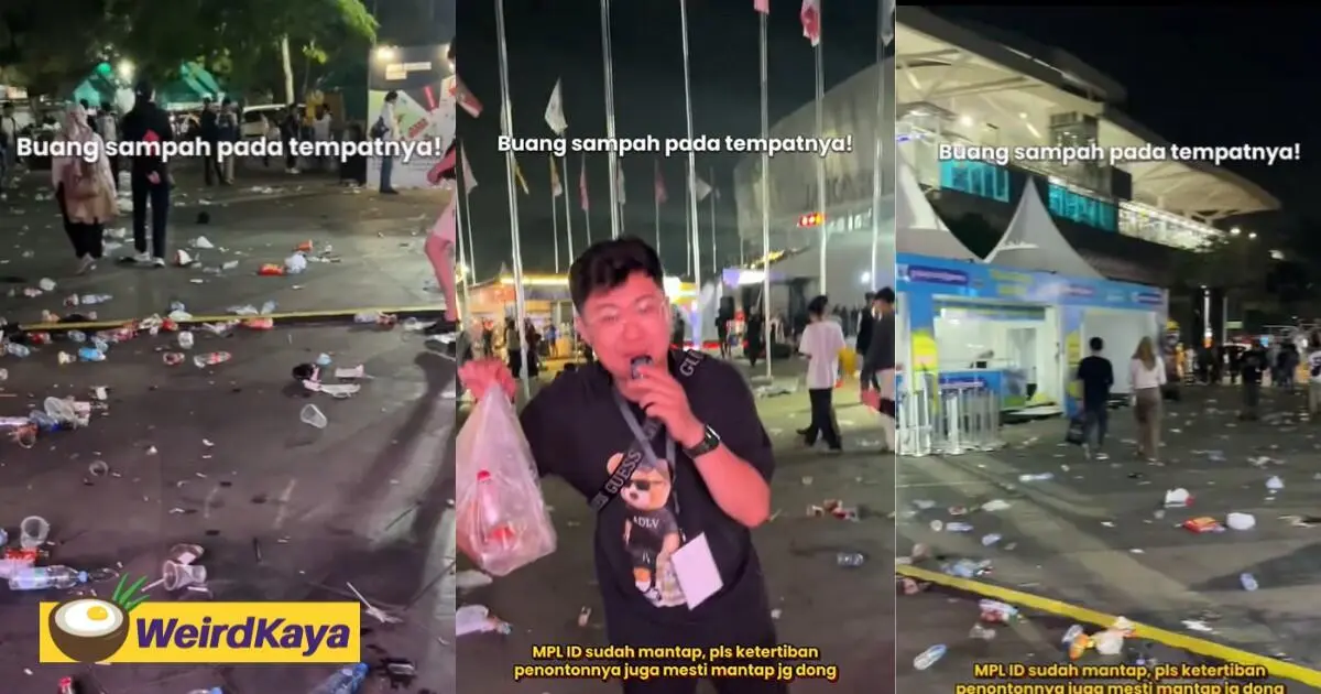 'M'sia Is Much Cleaner' – Indonesian Netizens Disappointed To See Fans Fill E-Sports Venue With Rubbish