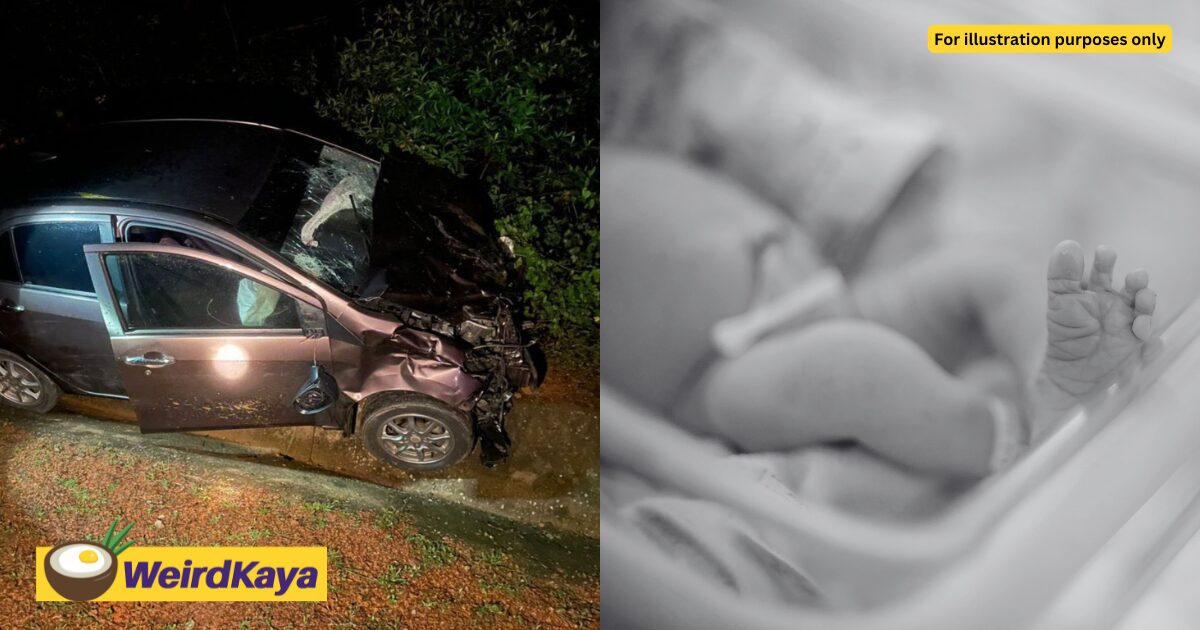 M’sian Baby Dies In Mother’s Arms After Car Crashes Into Cows While They Were On The Way To Buy Milk