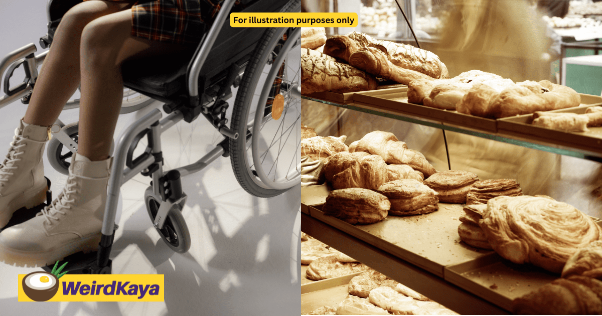 M'sian Bakery Tells OKU Woman To Leave Due To 'Dirty' Wheelchair, Later Apologises