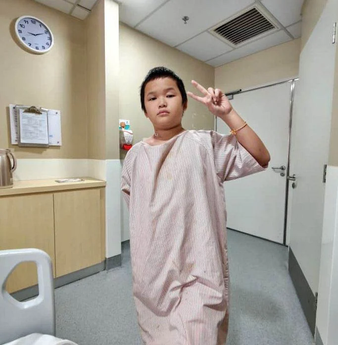 msian boy at hospital
