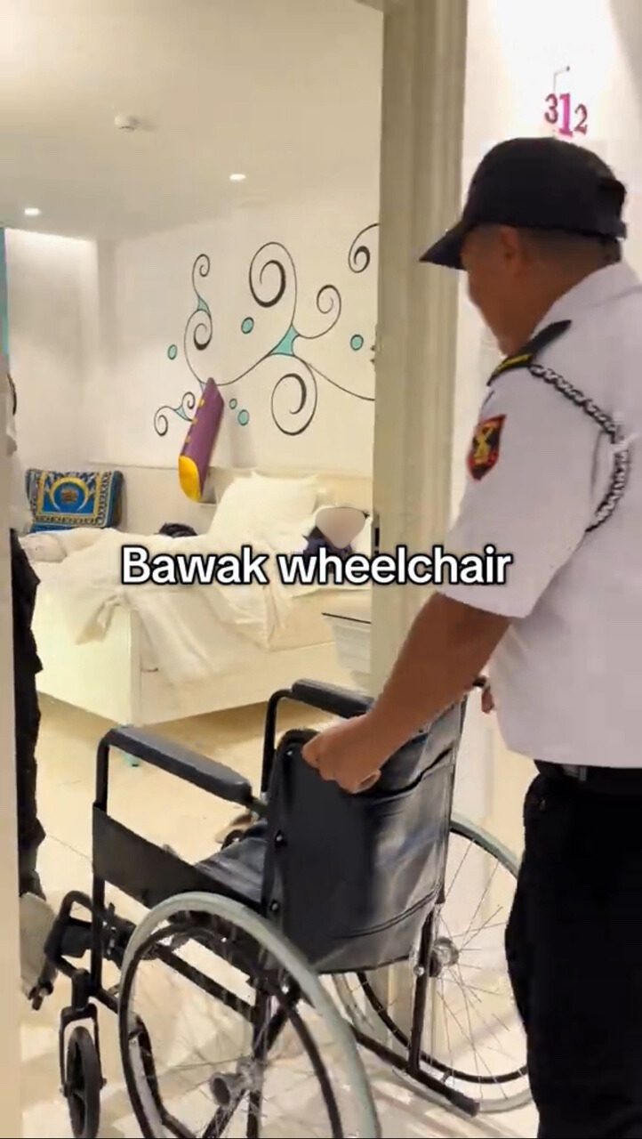 msian couple shocked find unknown woman hotel bed Langkawi drunk wheelchair 