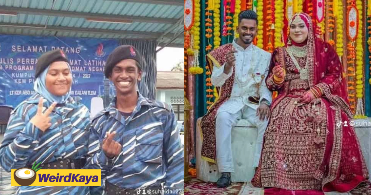 M'sian Couple Who First Met At PLKN In 2017 Have Now Tied The Knot