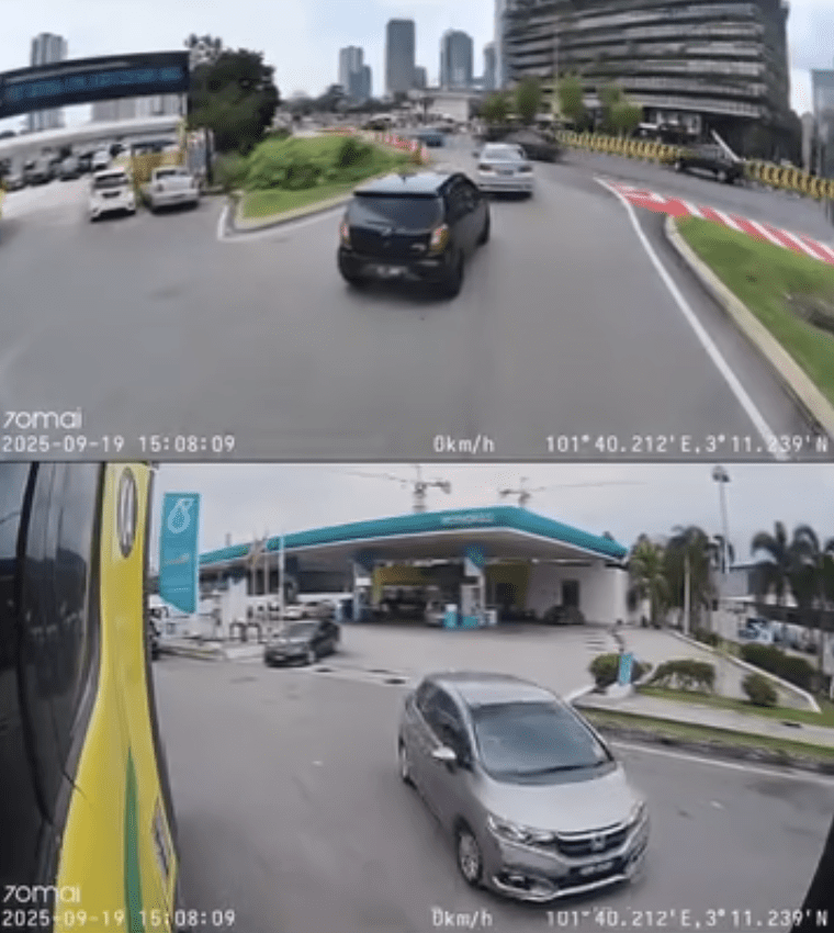 M’sian Driver Tries To Overtake Lorry, Ends Up With Scratches & Zero Compensation