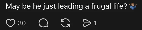 One netizen suggests that perhaps the person earning RM6.5K is simply choosing to live a frugal lifestyle. Instead of assuming financial struggle, the commenter implies that carefully checking prices and walking away could just be a conscious money saving habit.