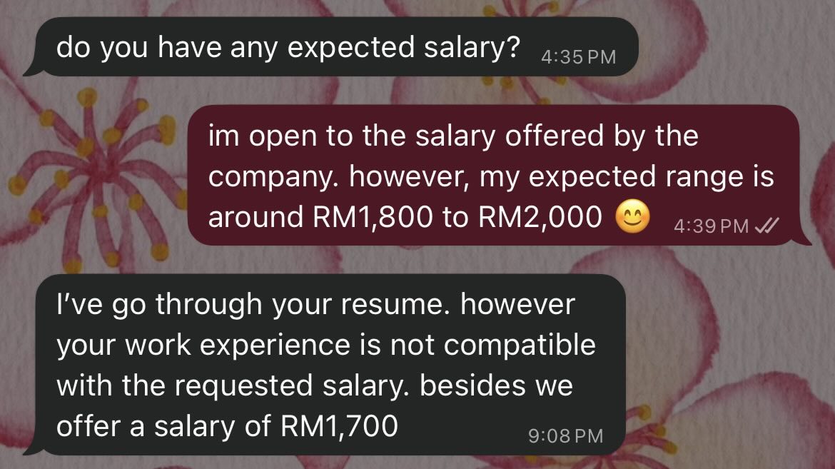 M’sian Fresh Grad Shocked After Company Offers RM1.7K For Admin Job Despite Lowering Her Expected Salary