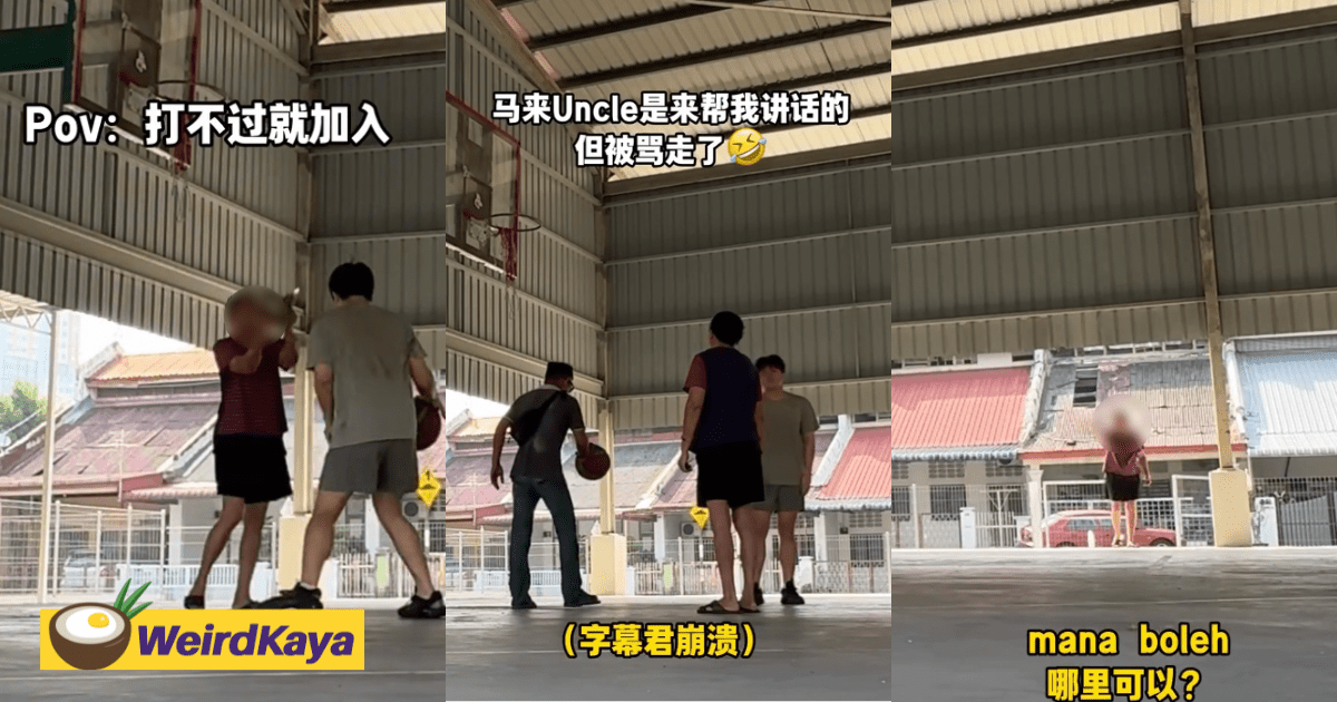 M'sian Karen Harasses Man Playing Basketball in Court, Even Uses Frying Pan as a Drum