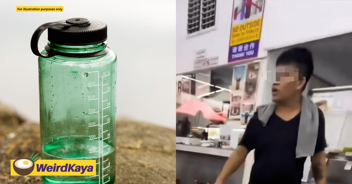 M'sian Kopitiam Owner Scolds Customer For Bringing Water Bottle Into Premise