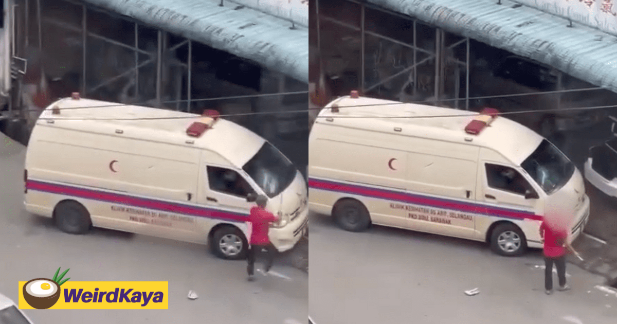 M'sian Man Breaks Ambulance Window With Martial Arts Weapon, Tested Positive For Drugs