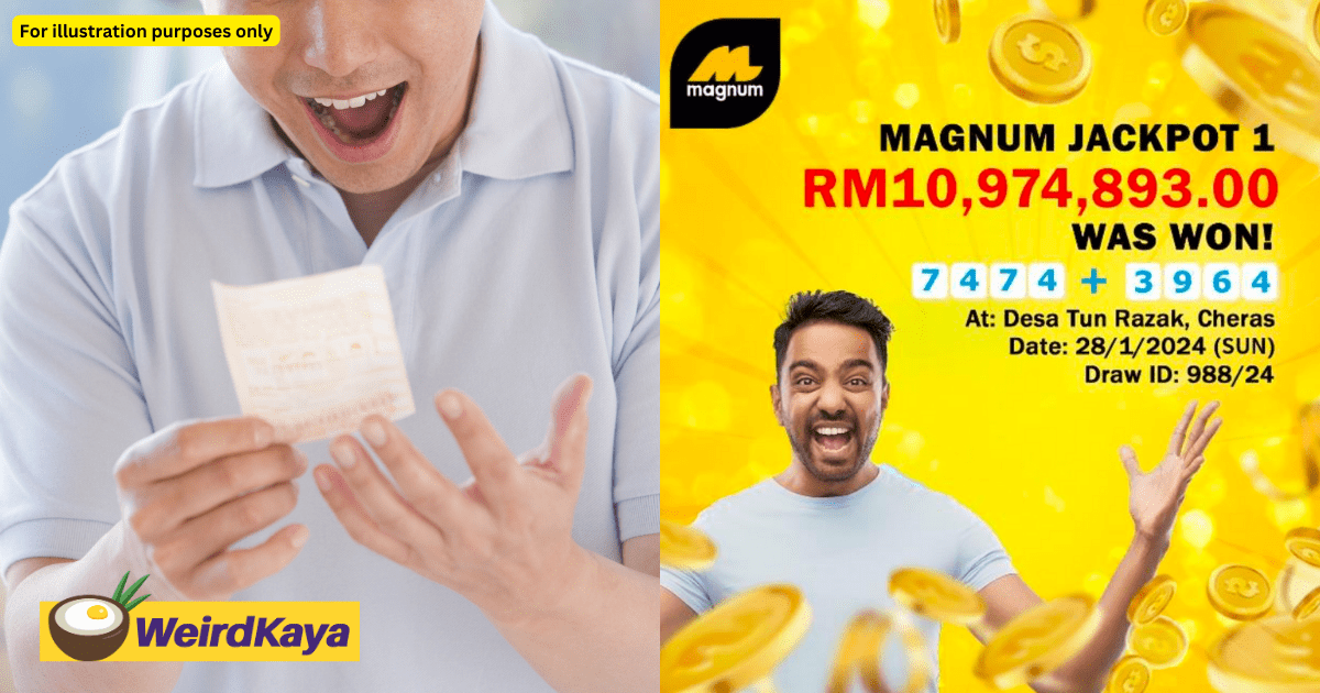 M'sian Man From Cheras Wins RM10.9 Mil As Magnum 4D's First Jackpot Winner In 2024