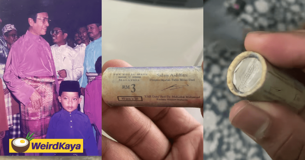 M’sian Man Holds On To ‘Duit Raya’ Gifted To Him By Mahathir Nearly 30 Years Ago