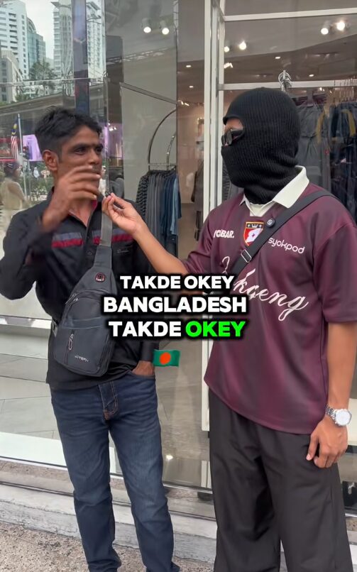 Msian man interviewing foreigner